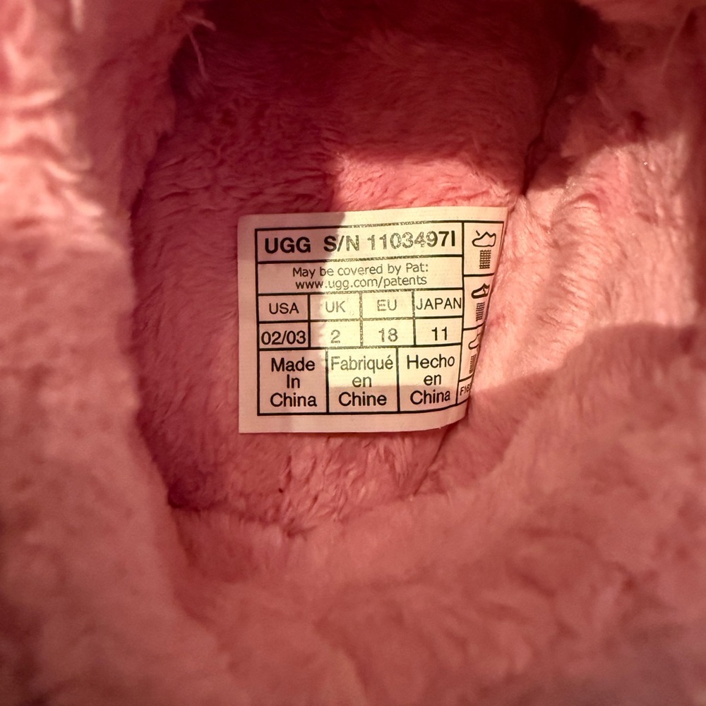 UGG Soft Pink Fleece Footwear